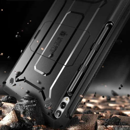  Galaxy Tab S9+ Plus 12.4 X810 / X816B Fekete SUPCASE Unicorn Beetle Pro tok - 6