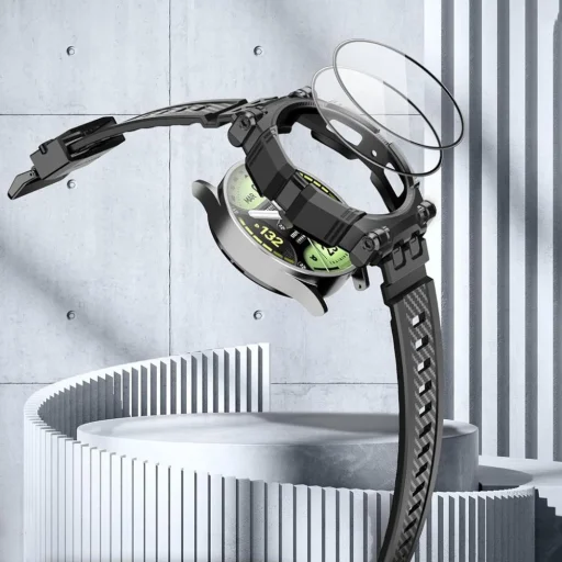  Galaxy Watch 4 / 5 / 6 (44 mm) Fekete SUPCASE iBLSN Armorbox 2-Set tok - 4