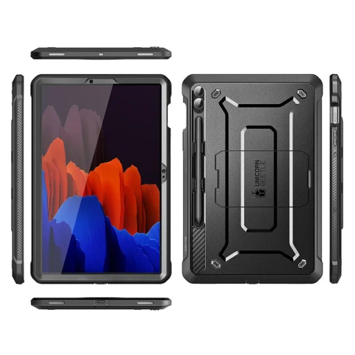  Galaxy Tab S9 FE+ Plus 12.4 X610 / X616B Fekete SUPCASE Unicorn Beetle Pro tok - 2