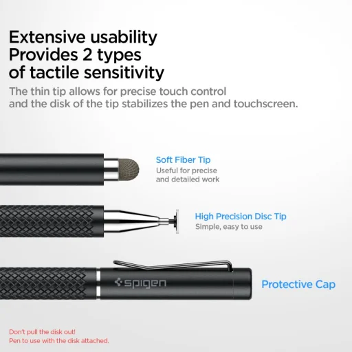 Spigen Universal Stylus Pen čierne - 7