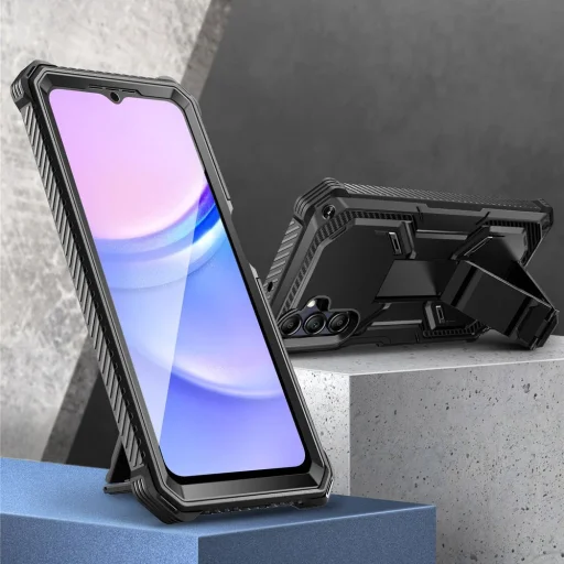  Samsung Galaxy A15 4G / 5G Fekete SUPCASE iBLSN Armorbox tok - 2