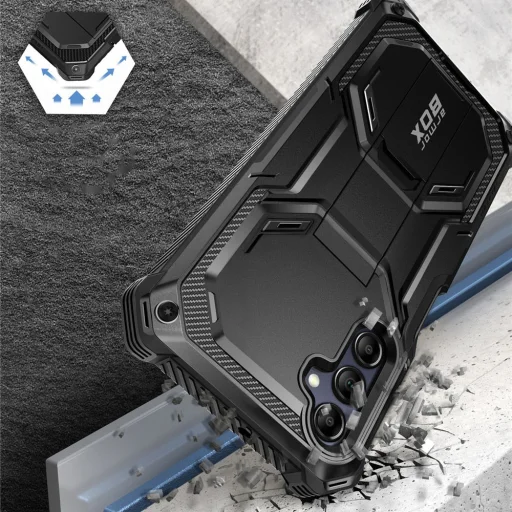  Samsung Galaxy A15 4G / 5G Fekete SUPCASE iBLSN Armorbox tok - 3