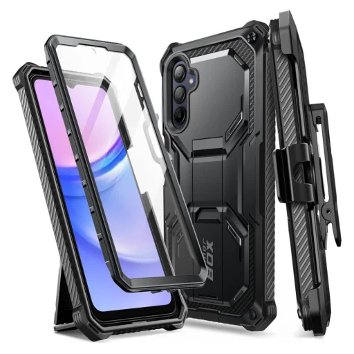  Samsung Galaxy A15 4G / 5G Fekete SUPCASE iBLSN Armorbox tok - 1