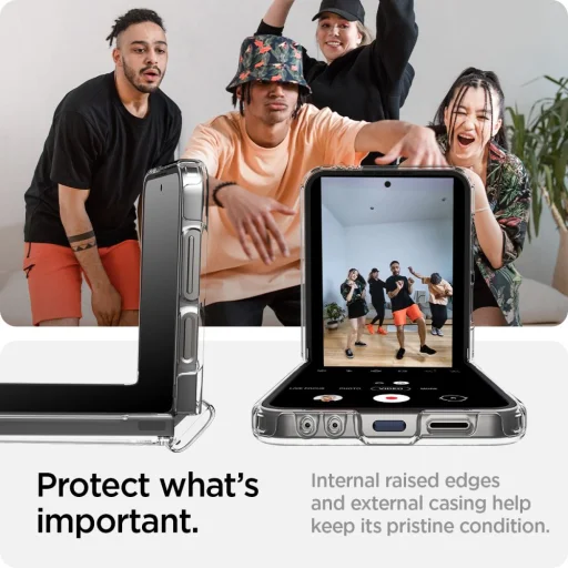  Galaxy Z Flip 6 Átlátszó Spigen Ultra Hybrid Pro tok - 9