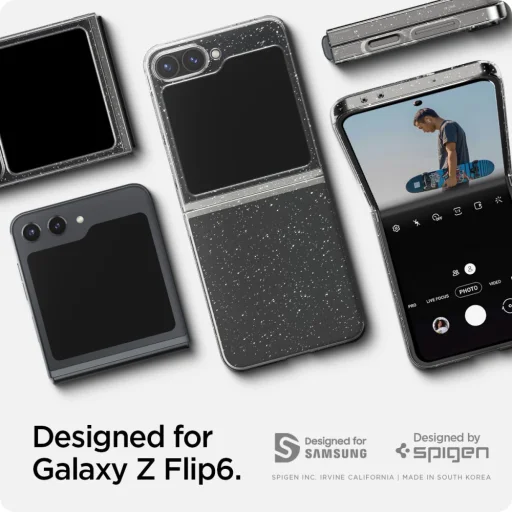  Galaxy Z Flip 6 Glitter Crystal Spigen Airskin Tok - 13
