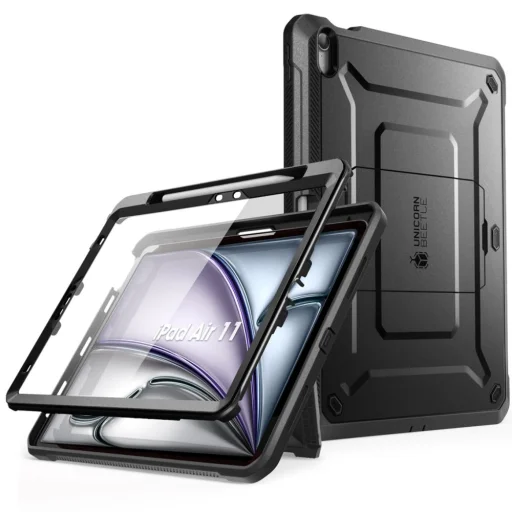  iPad Air 10.9 4 / 5 / 2020-2022 / iPad 11 6 / 2024 Fekete SUPCASE Unicorn Beetle Pro tok - 1