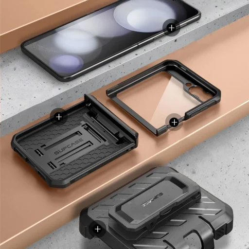  Galaxy Z Flip 6 Fekete Supcase Unicorn Beetle Pro tok - 3