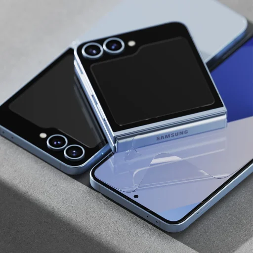 Védőcsomag Ringke 3-az-1-ben Protector 2-darabos Galaxy Z Flip 6 átlátszó üvegfólia - 5