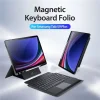 DUX DUCIS DK összecsukható fliptok Vezeték nélküli Billentyűzettel SAMSUNG Tab S9 Plus fekete tok thumbnail