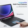 DUX DUCIS DK összecsukható fliptok Vezeték nélküli Billentyűzettel SAMSUNG Tab S9 Plus fekete tok thumbnail