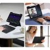 DUX DUCIS fliptok DK összecsukható Vezeték Nélküli Billentyűzettel iPad Pro 11 (2024) fekete tok - 6