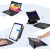 DUX DUCIS fliptok DK összecsukható Vezeték Nélküli Billentyűzettel iPad Pro 11 (2024) fekete tok - 7