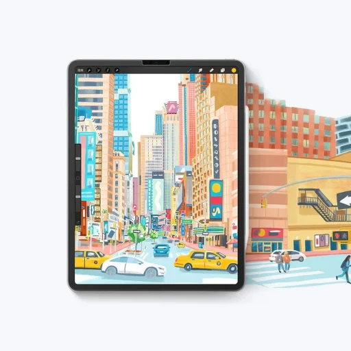 Hofi Paper Pro+ 2 Pack iPad Pro 11 (2024) matt átlátszó üvegfólia - 4