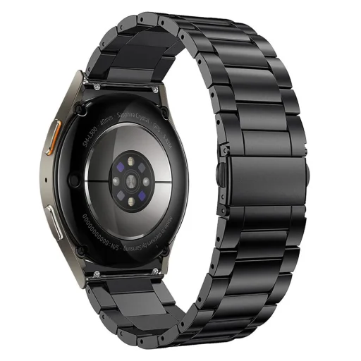TECH-PROTECT STAINLESS SAMSUNG GALAXY WATCH 4 / 5 / 5 PRO / 6 / 7 / FE FEKETE óraszíj - 2