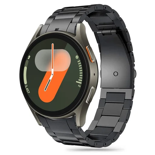 TECH-PROTECT STAINLESS SAMSUNG GALAXY WATCH 4 / 5 / 5 PRO / 6 / 7 / FE FEKETE óraszíj - 1