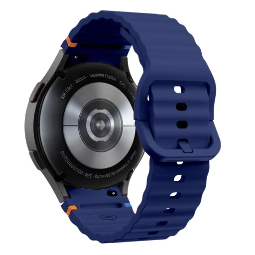 Tech-protect Silicone Sport Samsung Galaxy Watch 4 / 5 / 5 Pro / 6 / 7 / Fe Navy Blue - 2