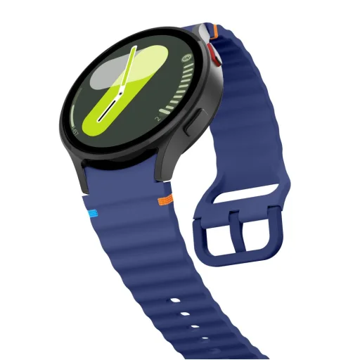 Tech-protect Silicone Sport Samsung Galaxy Watch 4 / 5 / 5 Pro / 6 / 7 / Fe Navy Blue - 3