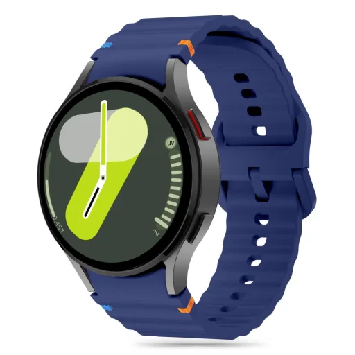 Tech-protect Silicone Sport Samsung Galaxy Watch 4 / 5 / 5 Pro / 6 / 7 / Fe Navy Blue - 1