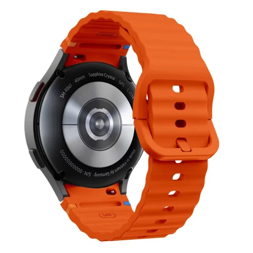 TECH-PROTECT SZILIKON SPORT SAMSUNG GALAXY WATCH 4 / 5 / 5 PRO / 6 / 7 / FE NARANCSSÁRGA óraszíj - 2