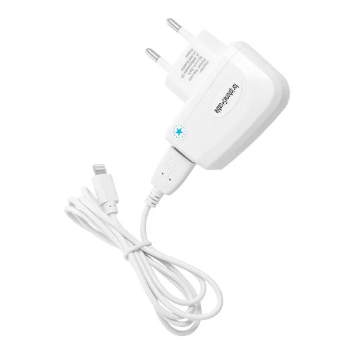 BLUE STAR LITE utazótöltő 1A 5W USB A + Lightning kábel TFK-TC-1095B fehér - 2