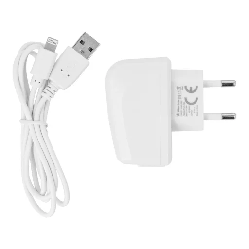 BLUE STAR LITE utazótöltő 1A 5W USB A + Lightning kábel TFK-TC-1095B fehér - 4