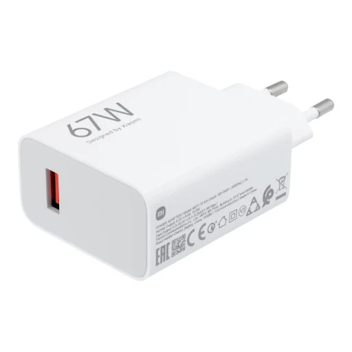 XIAOMI eredeti töltő USB A QC3.0 3A 67W MDY-12-EH fehér bulk - 5