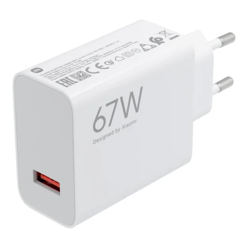 XIAOMI eredeti töltő USB A QC3.0 3A 67W MDY-12-EH fehér bulk - 1