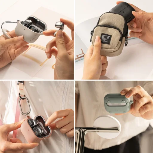 Ringke Onyx Magnetic Magsafe Samsung Galaxy Buds 3 / 3 FE / 3 Pro Warm Grey Tok - 7