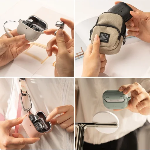 Ringke Onyx Magnetic Magsafe Samsung Galaxy Buds 3 / 3 Pro Constant Coral Tok - 6