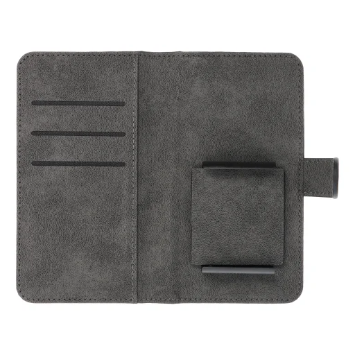Univerzális fliptok KÖZÖNSÉGES méret S IPHONE 12 / 13 / SAMSUNG S6 / A5 2016 / XCOVER 4 / S22 / HUAWEI P8 2017 fekete - 7