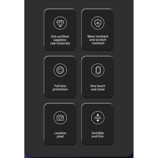 X-ONE Sapphire Camera Armor Pro - iPhone 13/13 mini üvegfólia - 11