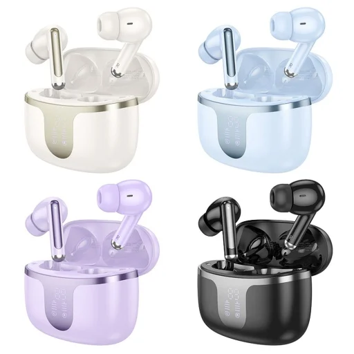 HOCO vezeték nélküli bluetooth fülhallgató TWS EQ10 lila - 3