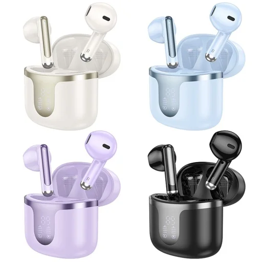 HOCO vezeték nélküli bluetooth fülhallgató TWS EQ7 lila - 4