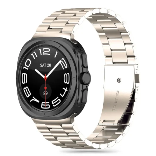 Tech-protect Stainless Samsung Galaxy Watch Ultra 2024/2025 (47 Mm) Titanium Szíj - 1