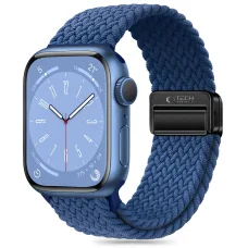 Tech-protect Nylonmag Apple Watch 4 / 5 / 6 / 7 / 8 / 9 / 10 / 11 / Se / Ultra 1 / 2 (42 / 44 / 45 / 49 Mm) Montego Blue