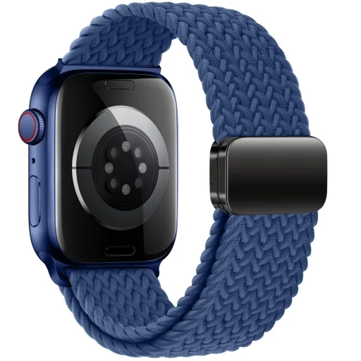 Tech-protect Nylonmag Apple Watch 4 / 5 / 6 / 7 / 8 / 9 / 10 / 11 / Se / Ultra 1 / 2 (42 / 44 / 45 / 49 Mm) Montego Blue - 2