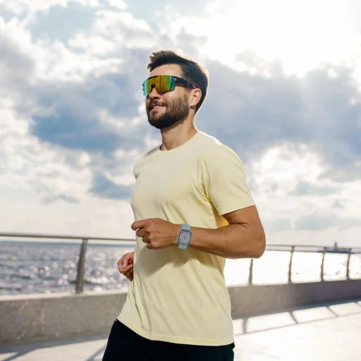 TECH-PROTECT SILICONE APPLE WATCH 4 / 5 / 6 / 7 / 8 / 9 / SE (38 / 40 / 41 MM) fényes narancssárga  szíj - 7