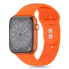 TECH-PROTECT SILICONE APPLE WATCH 4 / 5 / 6 / 7 / 8 / 9 / SE (38 / 40 / 41 MM) fényes narancssárga  szíj thumbnail