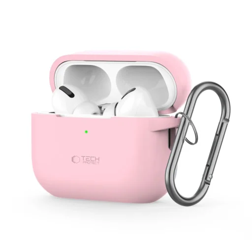 Tech-protect Silicone Hook Apple Airpods Pro 1 / 2 Dusty Pink Tok - 1
