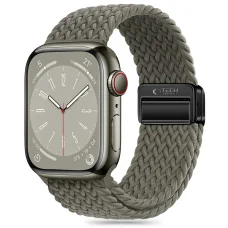 TECH-PROTECT NYLONMAG APPLE WATCH 4 / 5 / 6 / 7 / 8 / 9 / 10 / 11 / SE / ULTRA 1 / 2 (42 / 44 / 45 / 49 MM) OLIVE GREY szíj