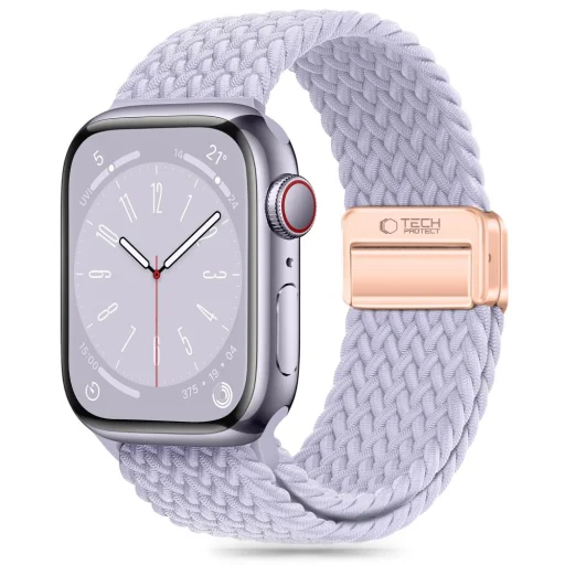 Tech-protect Nylonmag Apple Watch 4 / 5 / 6 / 7 / 8 / 9 / 10 / 11 / Se (38 / 40 / 41 Mm) Periwinkle - 1
