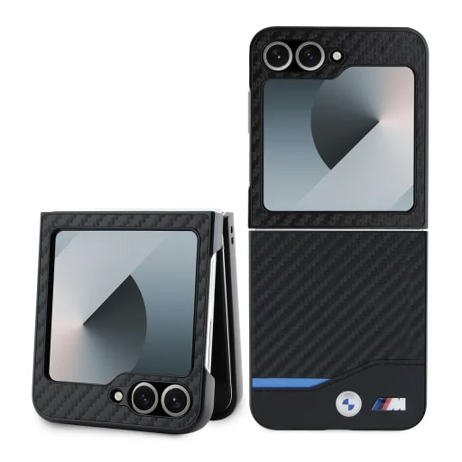 BMW M PU Carbon Blue Line tok Samsung Galaxy Z Flip 6 Black - 1
