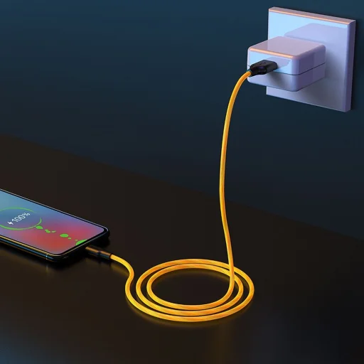 HOCO kábel USB A - Micro USB 2,4A X21 1 m fekete sárga - 3