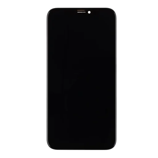 iPhone XS LCD kijelző + érintőegység fekete Soft OLED - 1
