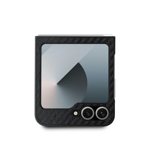 BMW M PU Carbon Tricolor Stripe tok Samsung Galaxy Z Flip 6 Black - 3