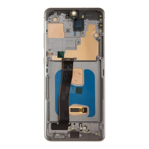 LCD kijelző + Érintőegység + Előlap Samsung G988 Galaxy S20 Ultra Kozmikus Szürke - 2
