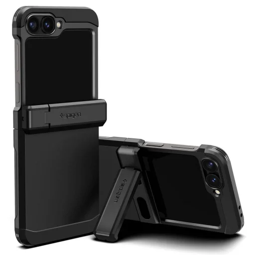  Samsung Galaxy Z Flip 6 fekete SPIGEN Tough Armor Pro tok - 1