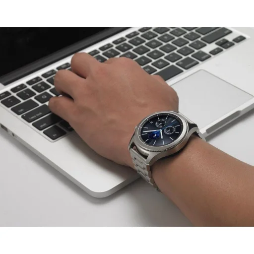 Samsung Galaxy Watch 3 41mm Tech-protect Stainless Szíj Fekete - 4