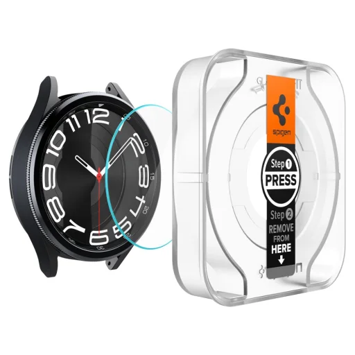 Edzett üveg Spigen Glas.TR "EZ-Fit" 2-Pack Galaxy Watch 6 Classic (43 mm) átlátszó üvegfólia - 3
