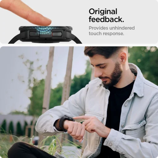 Edzett üveg Spigen Glas.TR "EZ-Fit" 2-Pack Galaxy Watch 6 Classic (43 mm) átlátszó üvegfólia - 8